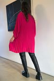 Suki Pleat Back Blouse Hot Pink /6=
